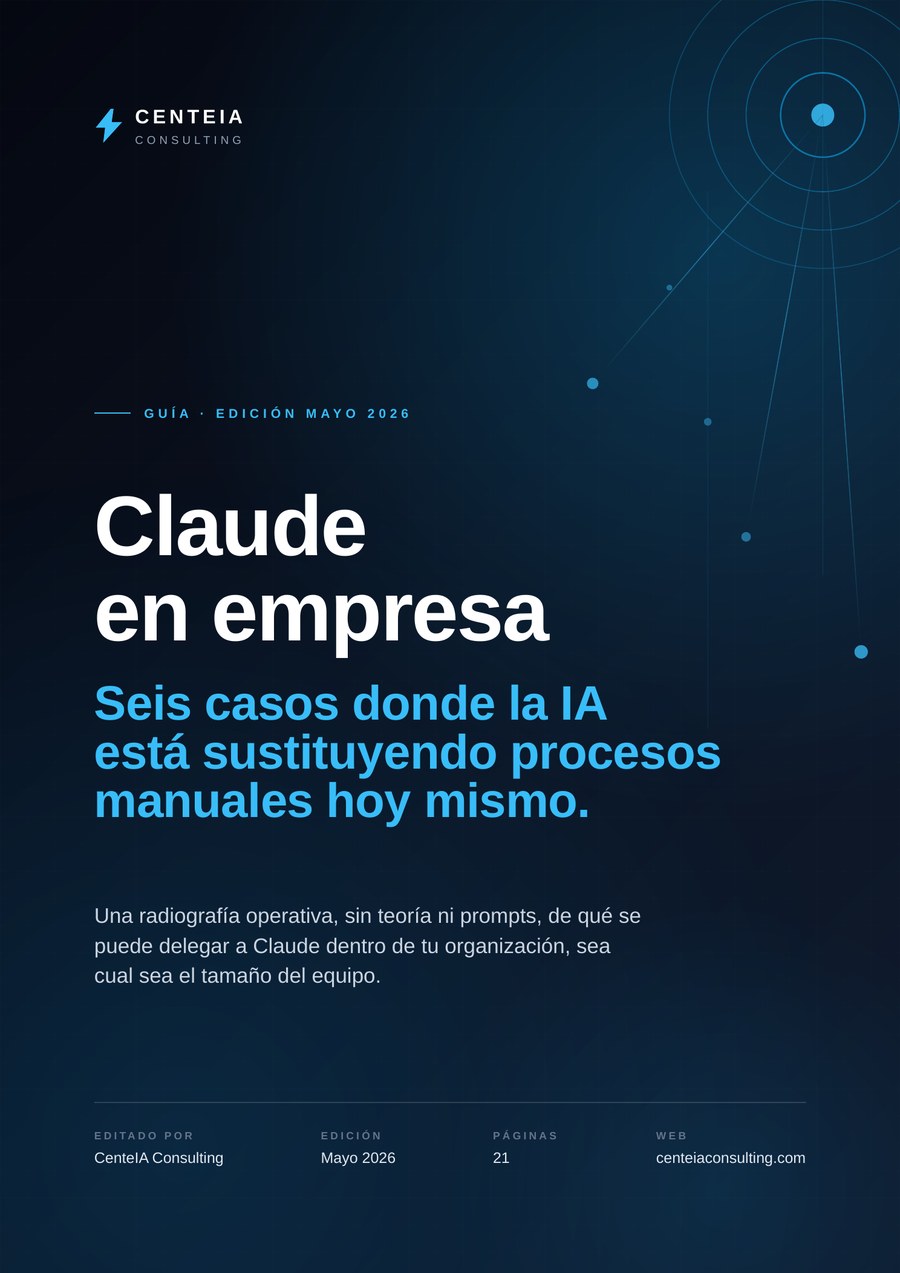 Portada de la guía Claude en empresa
