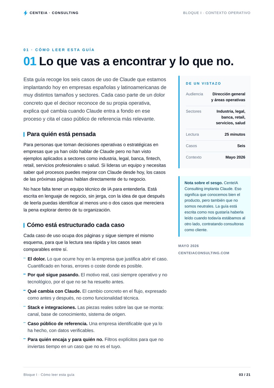 Cómo leer esta guía